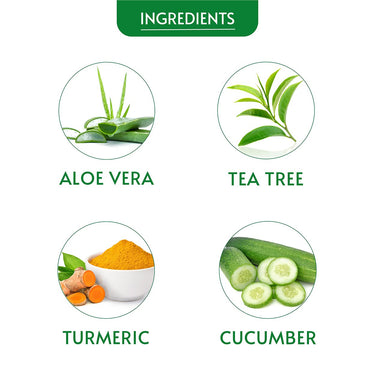 Ozone Aloe Vera Face Wash | Enriched with Aloe Vera, Cucumber, Turmeric & Tea Tree | For All Skin Type, Soft, Smooth, Refreshed & Glowing Skin | For Men & Women | 100ml (Pack of 3)